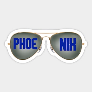 phoenix glasses 3 Sticker